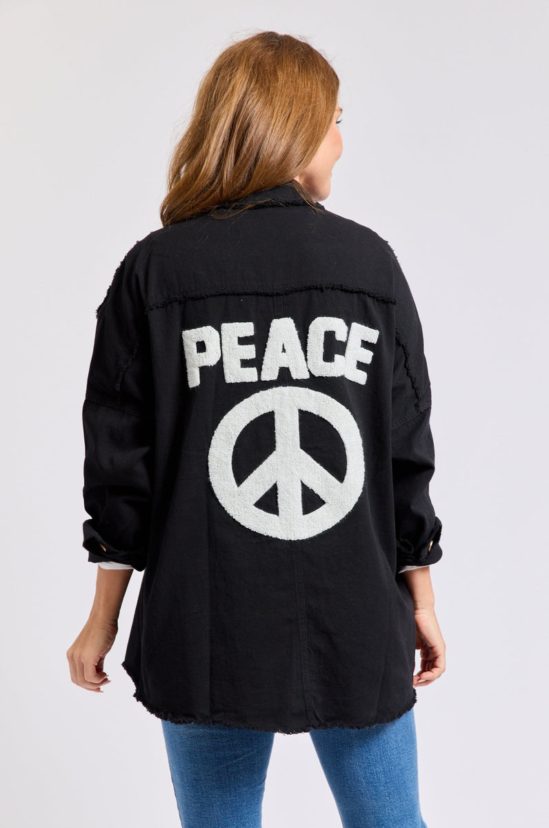 Peace Sign Jacket – Jacqueline B Clothing