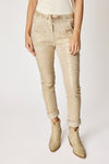 Gold Painted Italian Stretch Pant