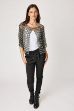 Pearl Accent Shrug Jacket