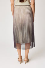 Pleated Glitter Ombre Skirt