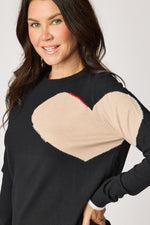 Abstract Heart Sweater