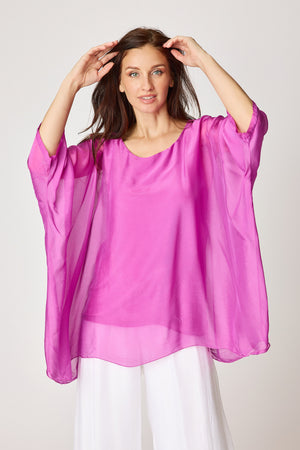 Italian Silk Soft Flowing Top