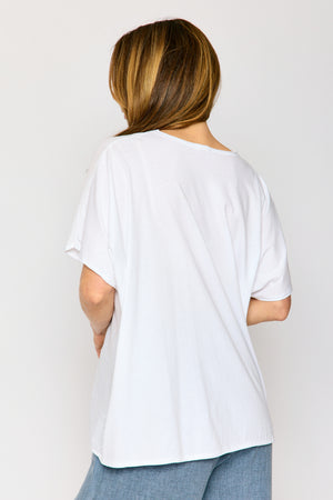 Perfect Linen V-Neck  Tee (7 Colors)