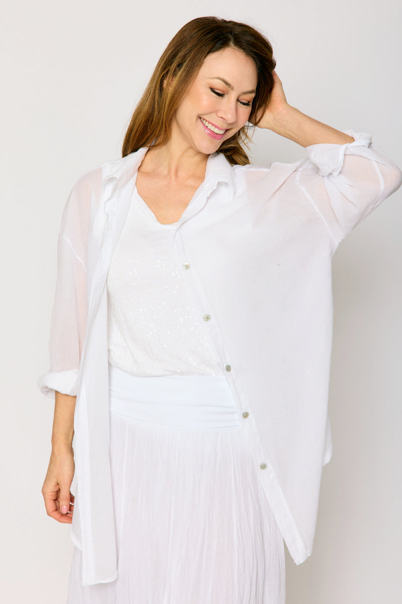 Cotton Voile Blouse (4 Colors)