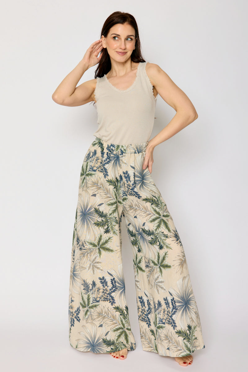 Botanical Linen Pant