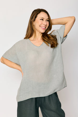 Perfect Linen V-Neck  Tee (7 Colors)