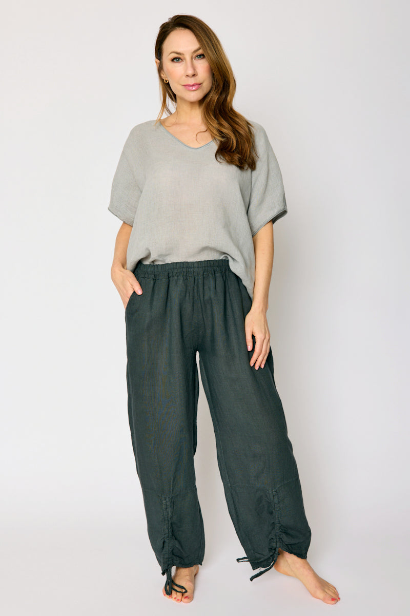 Linen Draw Cord  Botom Pant