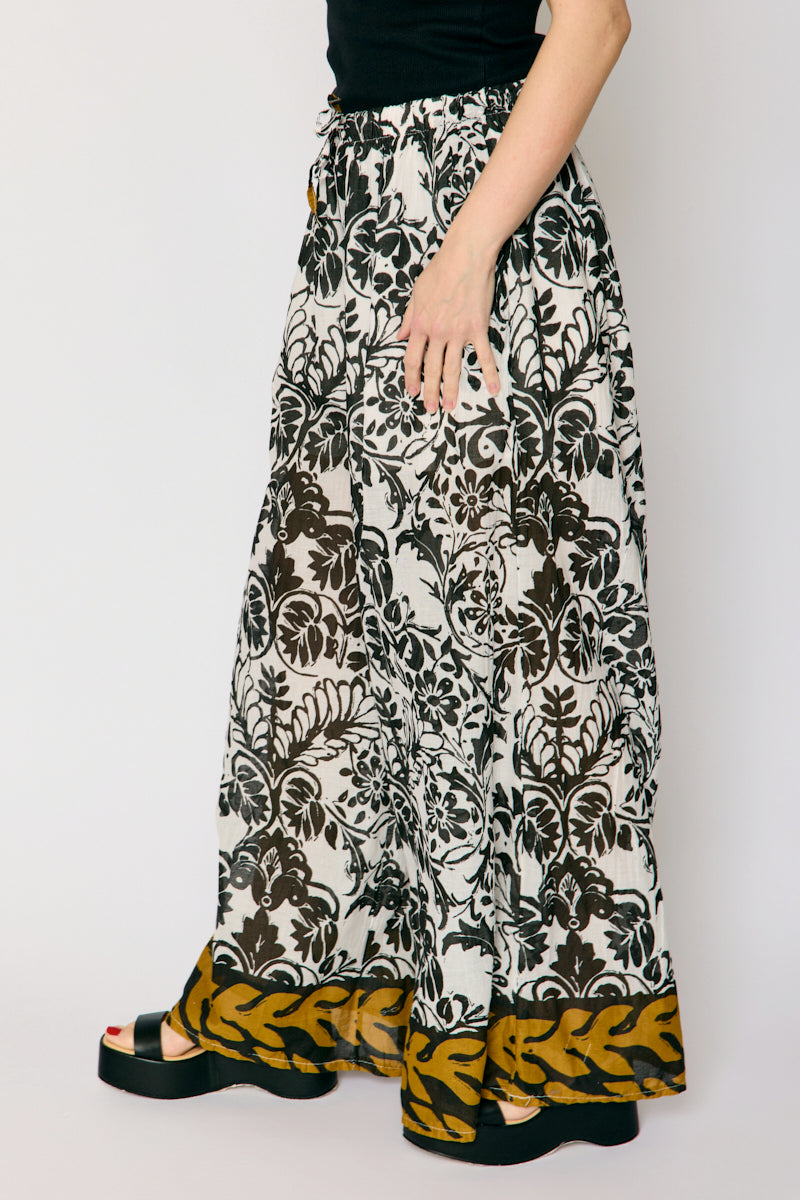 Boho Wide Leg Pattern Pant (2 Colors)