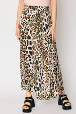 Bias Cut Leopard Skirt (5 Colors)