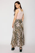 Bias Cut Leopard Skirt (5 Colors)