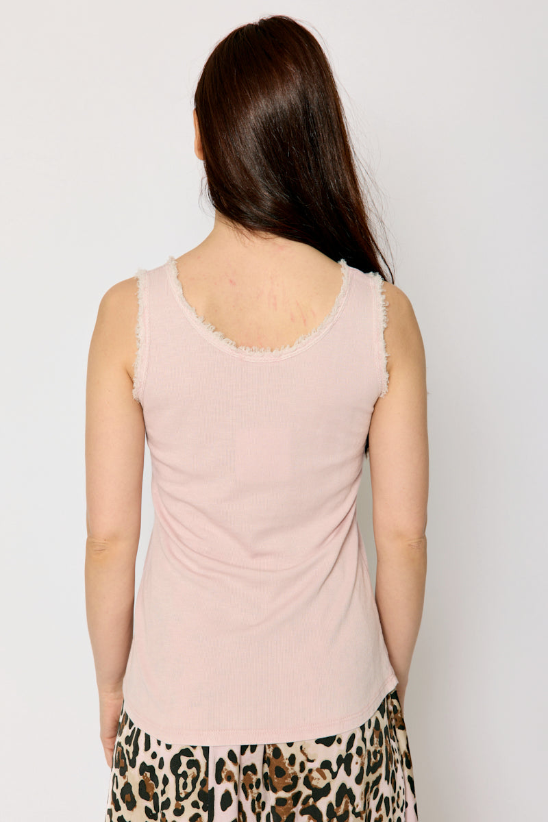 Raw Edge Knit Tank (4 Colors)