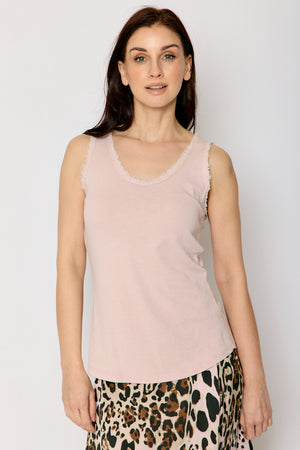 Raw Edge Knit Tank (4 Colors)