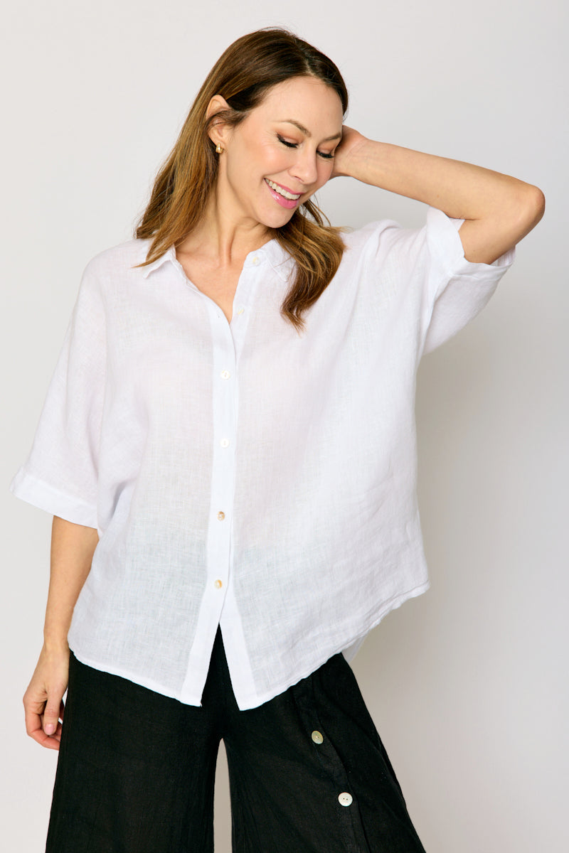 Linen Boyfriend Shirt