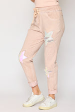 Sequins Star Italian Stretch Pant (2 Colors)