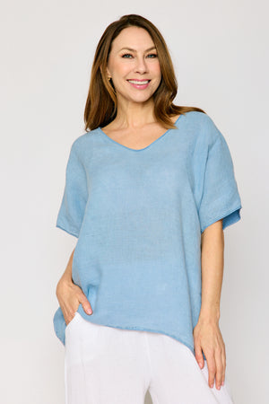 Perfect Linen V-Neck  Tee (7 Colors)