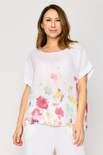 Floral Linen Tee