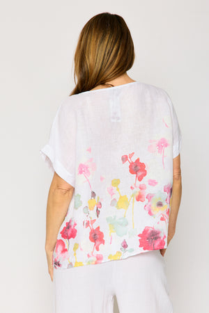 Floral Linen Tee