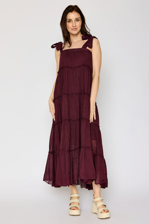 Layered Cotton Voile Dress (2 Colors)