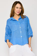 Relaxed Button Up Linen Shirt (4 Colors)