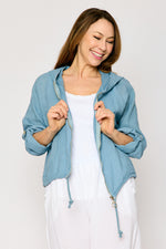 Linen Zip-Up Hoodie (3 Colors)