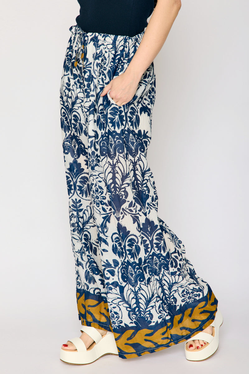 Boho Wide Leg Pattern Pant (2 Colors)