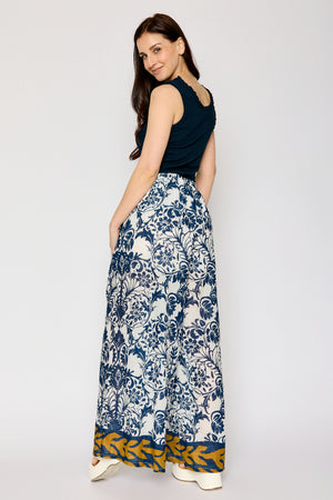 Boho Wide Leg Pattern Pant (2 Colors)