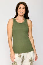 Gold Braid Rib Tank (4 Colors)