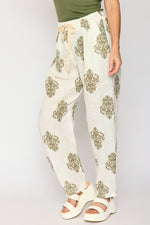 Printed Linen Pant (2 Colors)