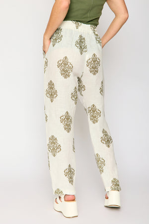 Printed Linen Pant (2 Colors)