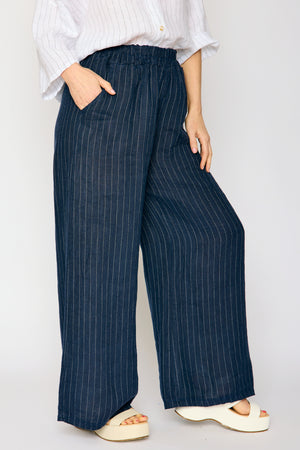 Linen Pinstripe Pant