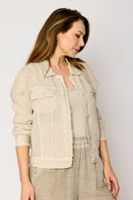 Linen Denim Style Jacket (5 Colors)