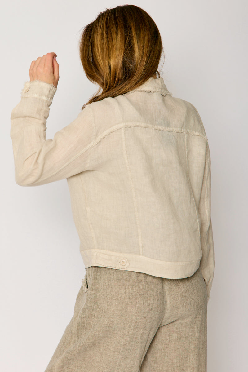 Linen Denim Style Jacket (5 Colors)