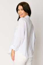 Linen  Raw Edge Pocket Shirt (6 Colors)