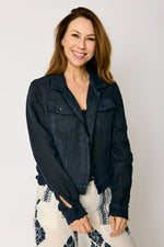 Linen Denim Style Jacket (5 Colors)