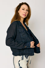 Linen Denim Style Jacket (5 Colors)