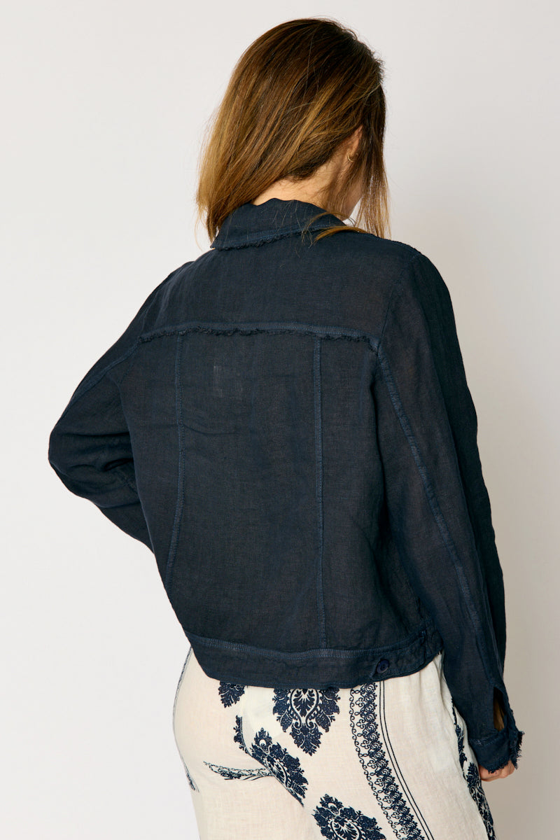 Linen Denim Style Jacket (5 Colors)