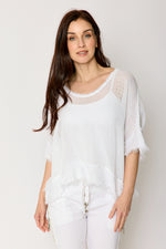 Cotton Mesh Top