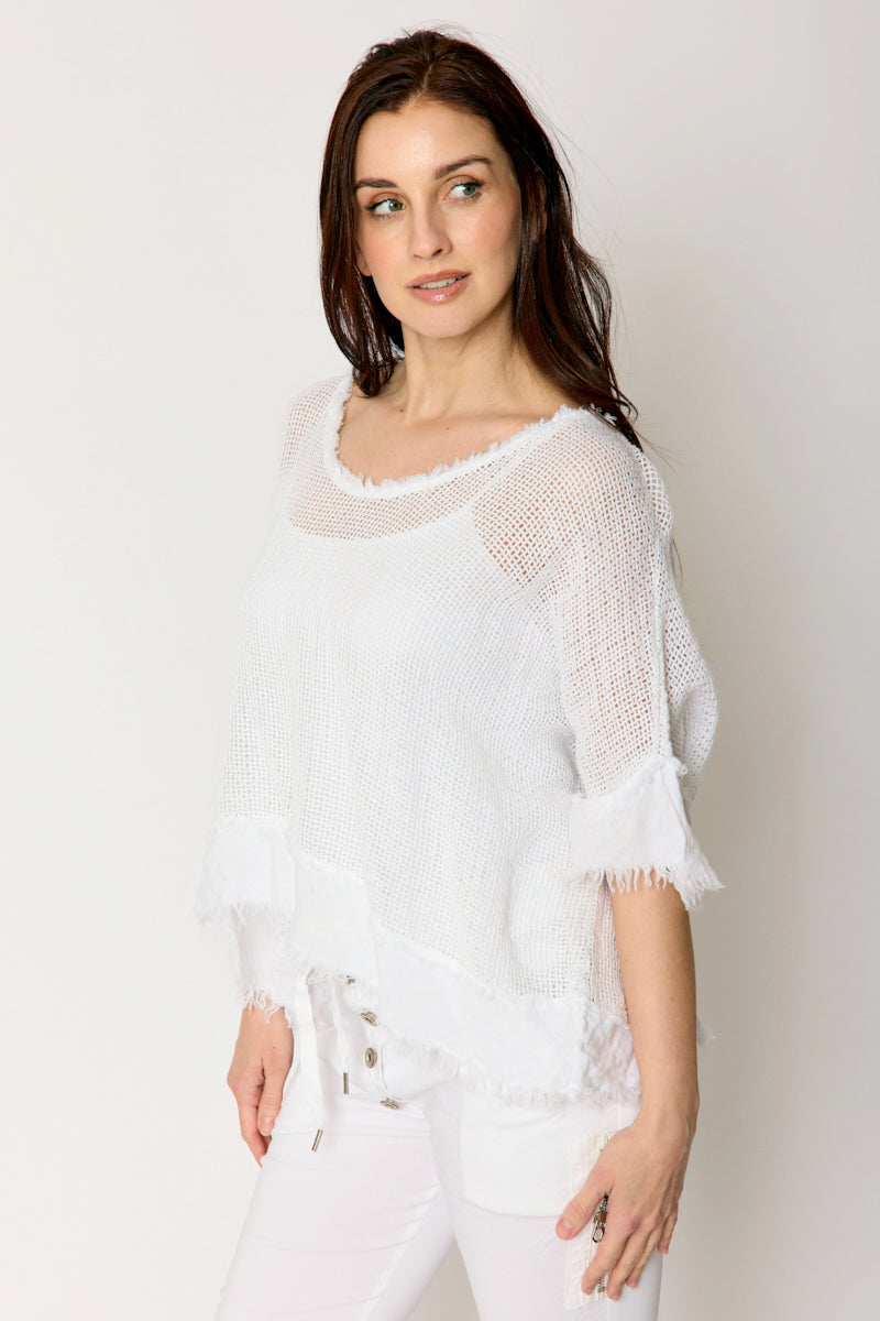 Cotton Mesh Top