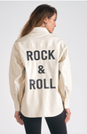 Faux Leather Rock and Roll Jacket