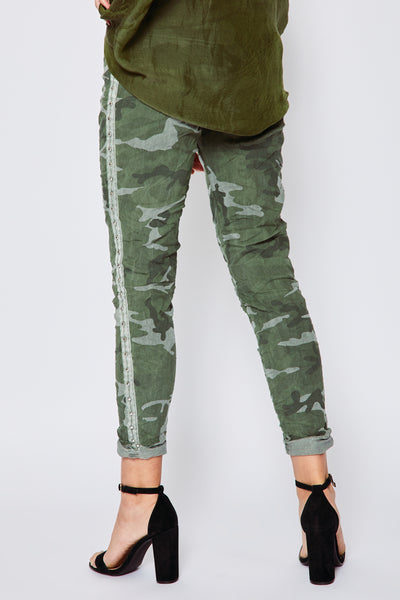 Super Stretch Pants – B Jacqueline Camo Studded Clothing