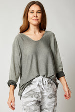 Ombre Long Sleeve Top (Three Colors) - Jacqueline B Clothing